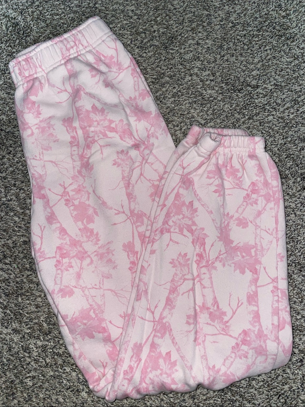No Boundaries Pink Camo Jogger Sweatpants